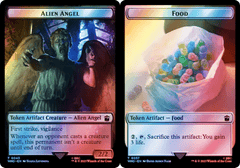 Alien Angel (0043) // Food (0057) Double-Sided Token - Surge Foil